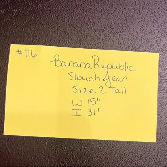 #116 Banana Republic Slouch Jeans in 2 Tall - Picture 5 of 5